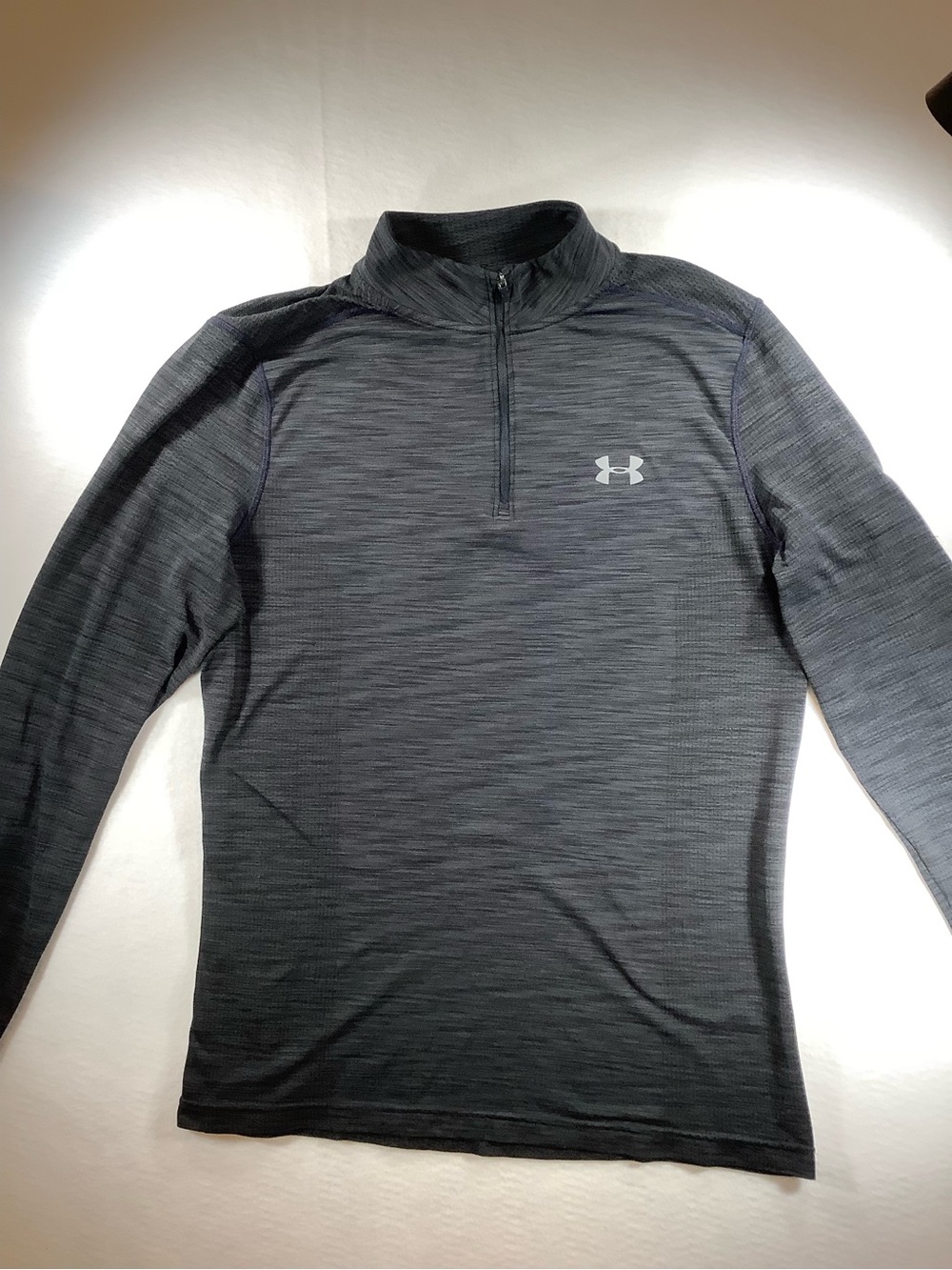 Under Armour Black Heathered Quarter-Zip Pullover